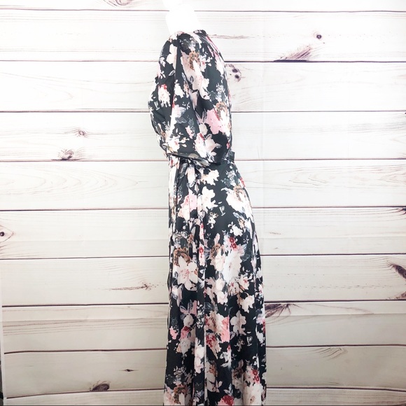 D214 Aiden high low floral wrap dress - Picture 2 of 7